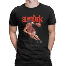

Men T-Shirt Slam Dunk Japanese Anime Funny 100% Cotton Tees Short Sleeve Funny Cartoon T Shirts O Neck Tops Plus Size