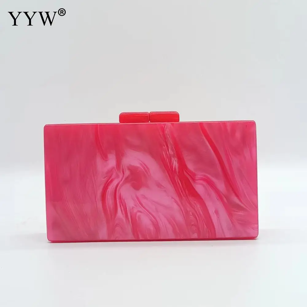 Women Acrylic Box Evening Clutch Bags For Wedding Party Luxury Pearl Handle Handbags Designer High Quality Shoulder Bag Purses