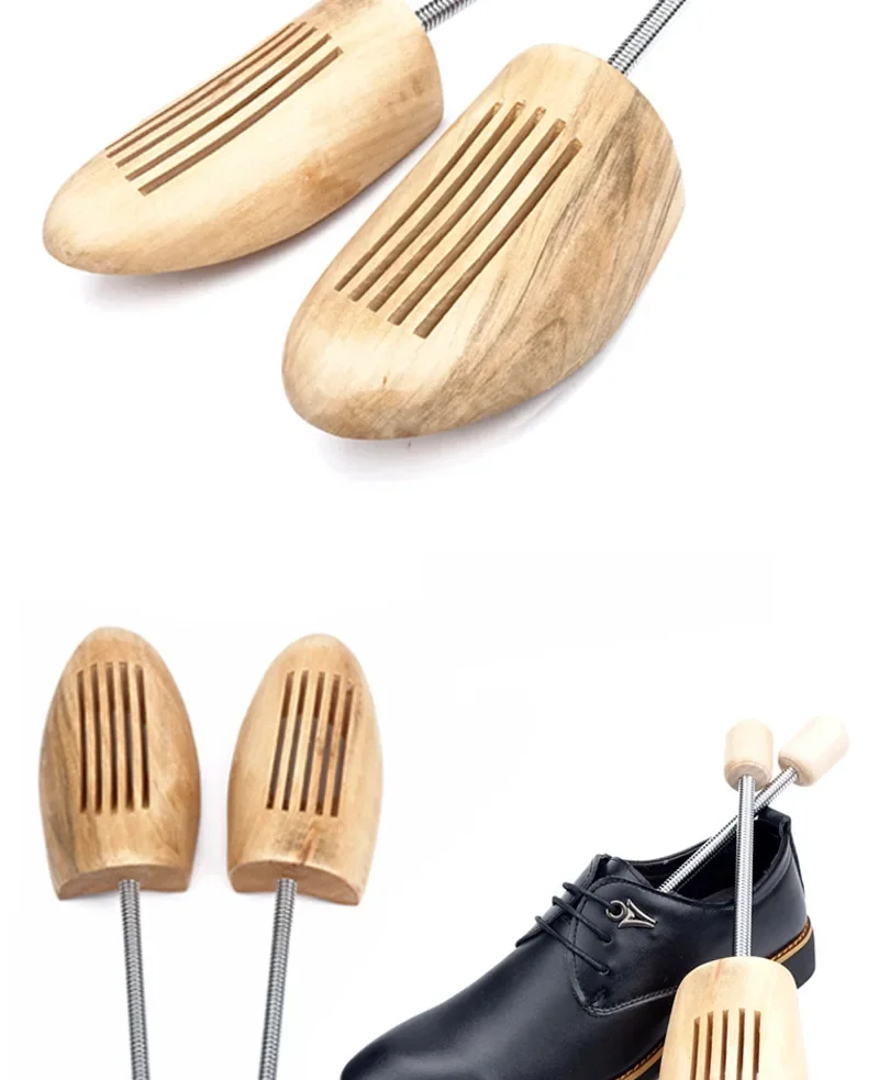 2er-/4er-Set Holz-Schuhspanner für Herren und Damen – Innenstütze gegen Verformung, Dehnung und Faltenbildung – Detail 4