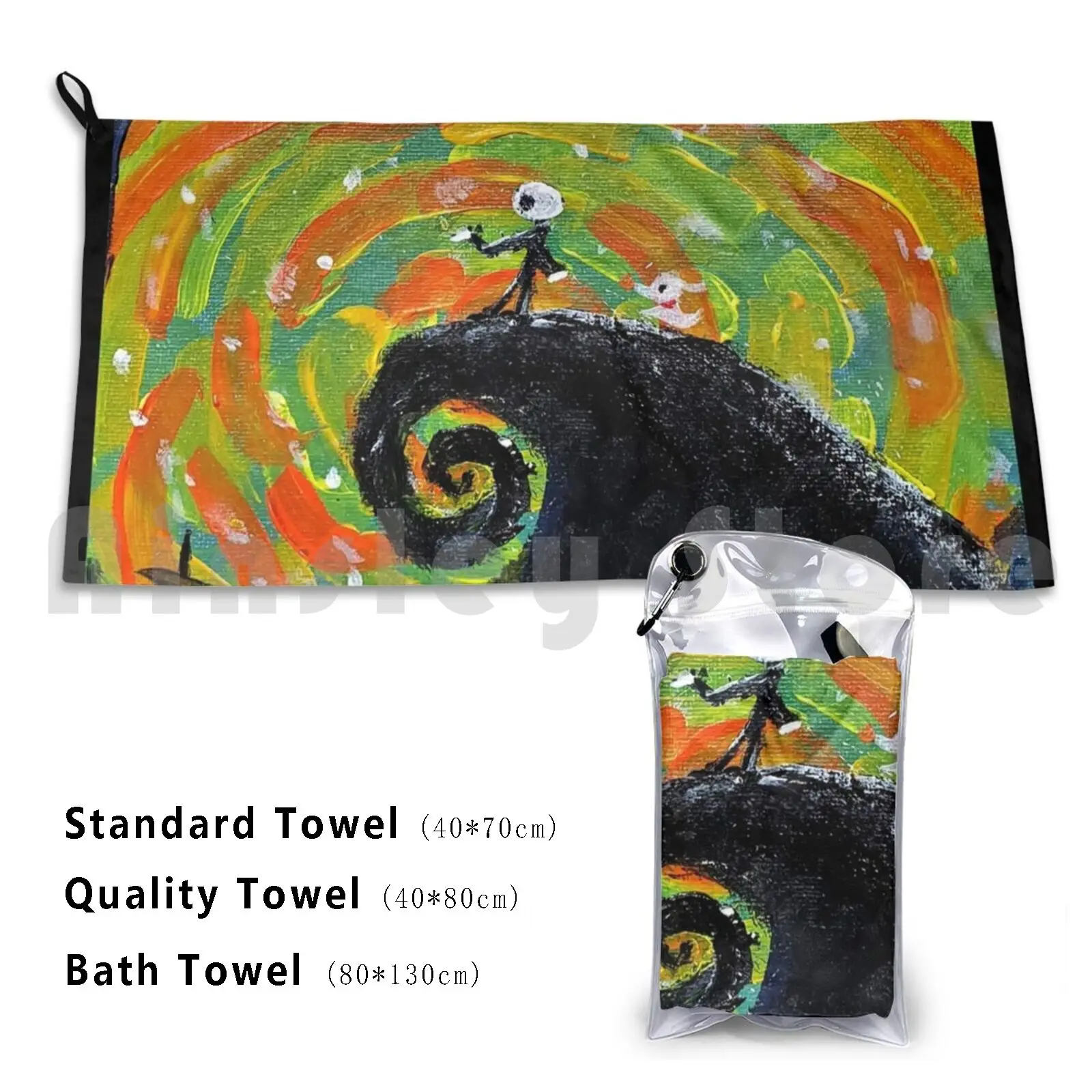 Towel Starry Nightmare Hat Nightmare Before Christmas Van Gogh Tim Burton Jack Halloween