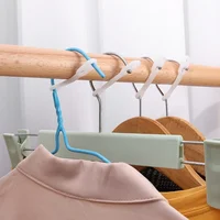 1/30pcs Anti-drop Clothes Rack Windproof Clothes Buckle Falling Strip Buckle Clothes Hanger Clip Household Windproof Hanger Hook 2