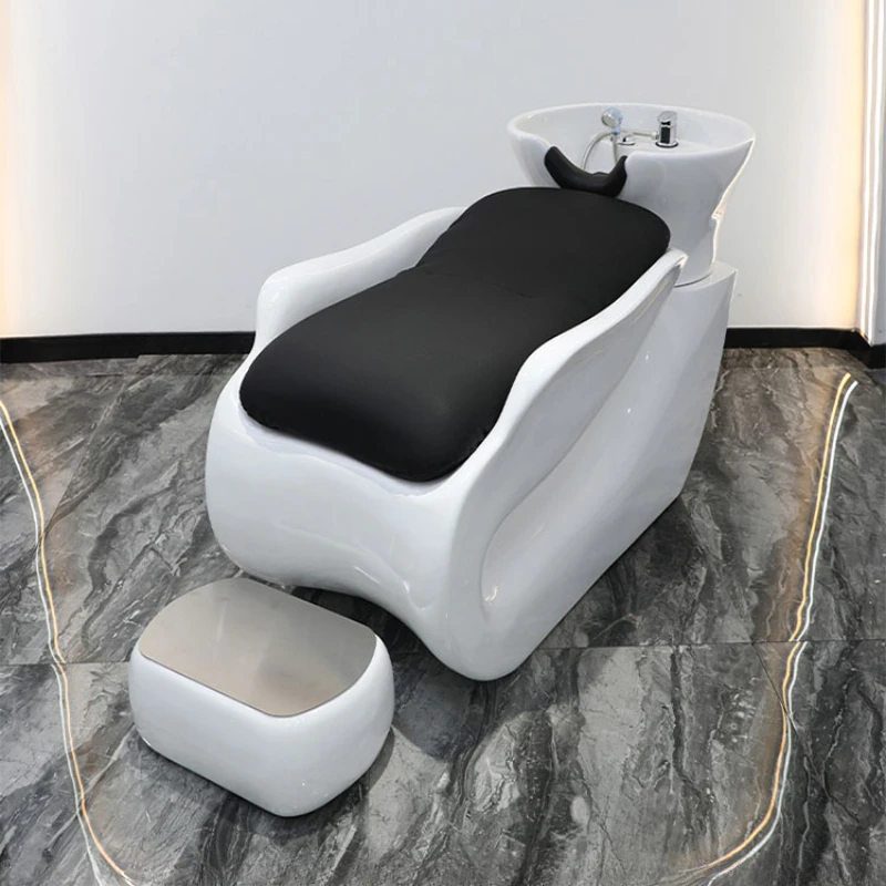 Washing Hair Shampoo Bed Foot Rest Professionals Hairdressing Hairwash Bed Salon Stylist Haar Wasch Liege Spa Furniture