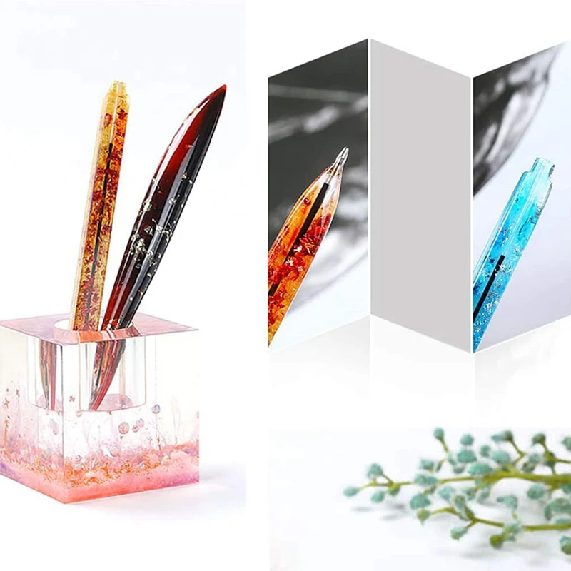 

3 Pieces Of Silicone Resin Mold Ball Point Pen Mold, Crystal Epoxy Mold, Used For DIY Handicraft Decoration