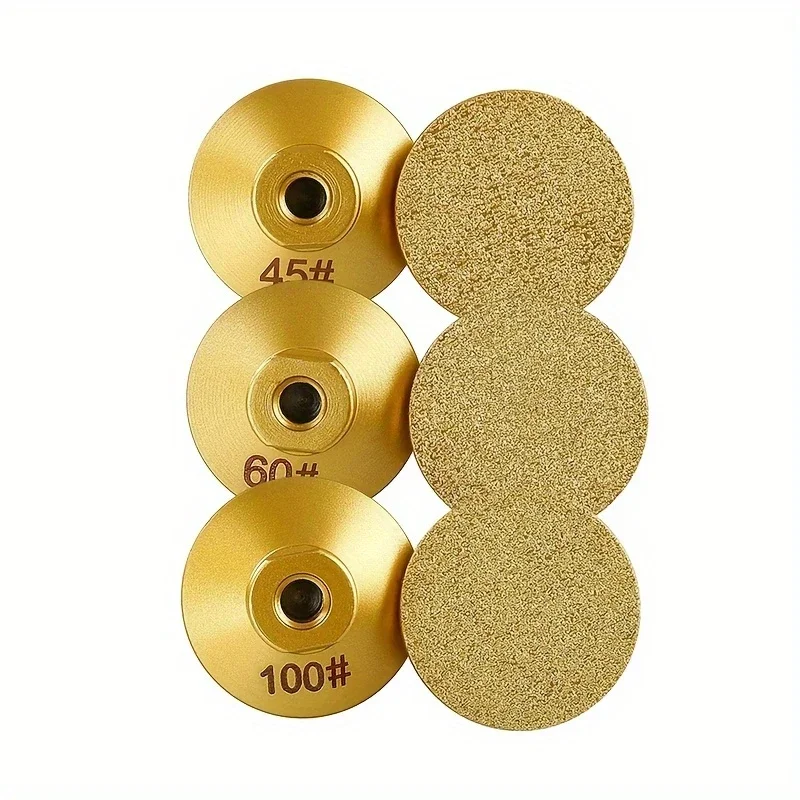 Diamantgelöteter flacher Schleifkopf für Arbeitsplatten aus Marmor, Stein, Winkelschleifer, Schleifpad zum Raupolieren und Trimmen M10 – Detail 10