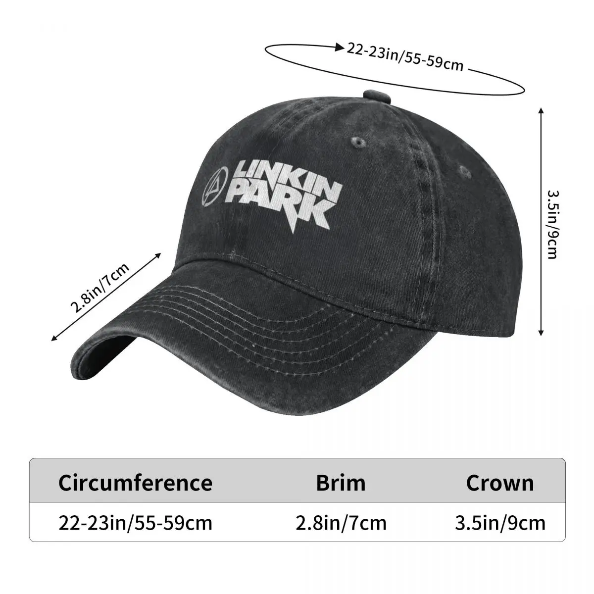 Linkins Meteora Minutes To Midnight Men Women Baseball Caps Parks Hunting Distressed Washed Hat Vintage Outdoor Golf Snapback 3
