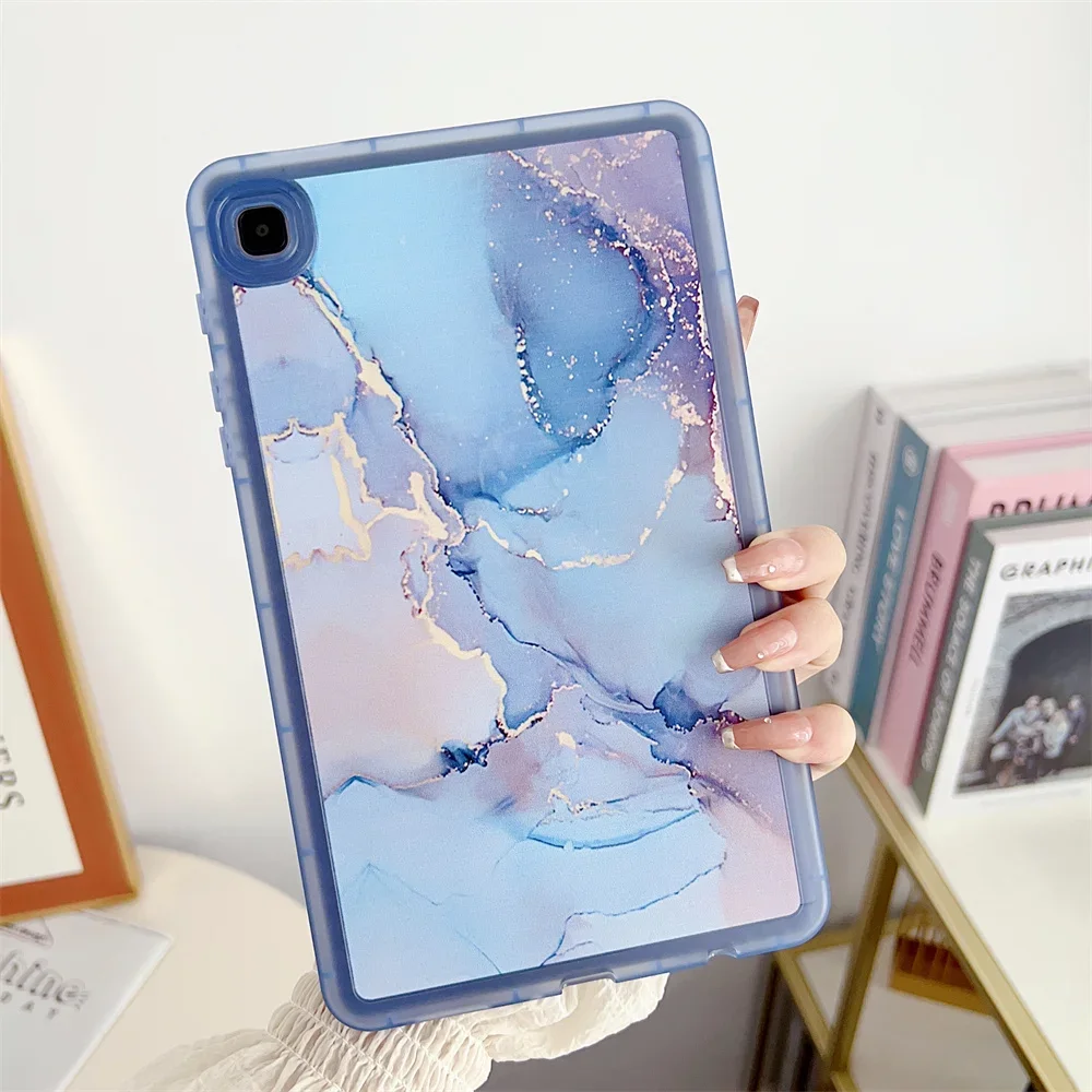 

Marble Case for Samsung Galaxy Tab S6 Lite SM-P610 P615 A8 10.5 SM X200 X205 S7 FE T730 S8 S9 PLUS 12.4 X800 A7 Lite T220 Cover