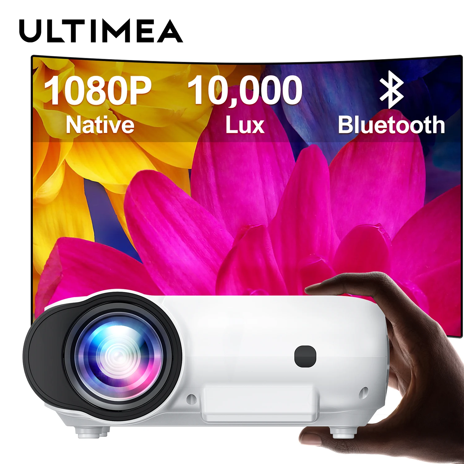 Wimius P20 Projector 10000 Lumens Video Projector Full HD 1080P Native  Projector Support 4K Home Theater Portable Mini Projector - AliExpress