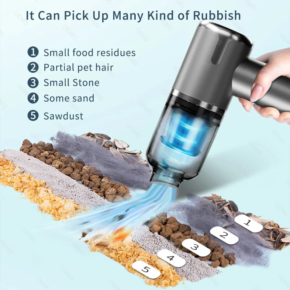 Mini Car Vacuum Cleaner Portable Wireless Hand held Vacuum Cleaner for Home Appliance Powerful Cleaning Machine Car handheld vacuum cleaner wireless vacuum cleaner portable vacuum cleaner