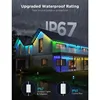 100ft with 60 RGBIC LED Lights for Daily and Accent Lighting, Permanent Outdoor Lights Pro, 75 Scene Modes for Outdoor Decor 3