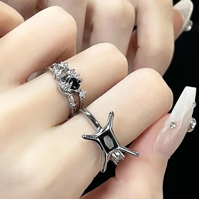 Butlers Black Gothic Pentagram Ring otaku-TO ORDER • Stones&Fire