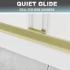 56-60" W X 70" H Shower Doors, 1/4" (6mm) Clear SGCC Tempered Glass, Brushed Gold Finish, Reversible Installation, Shower Doors 6