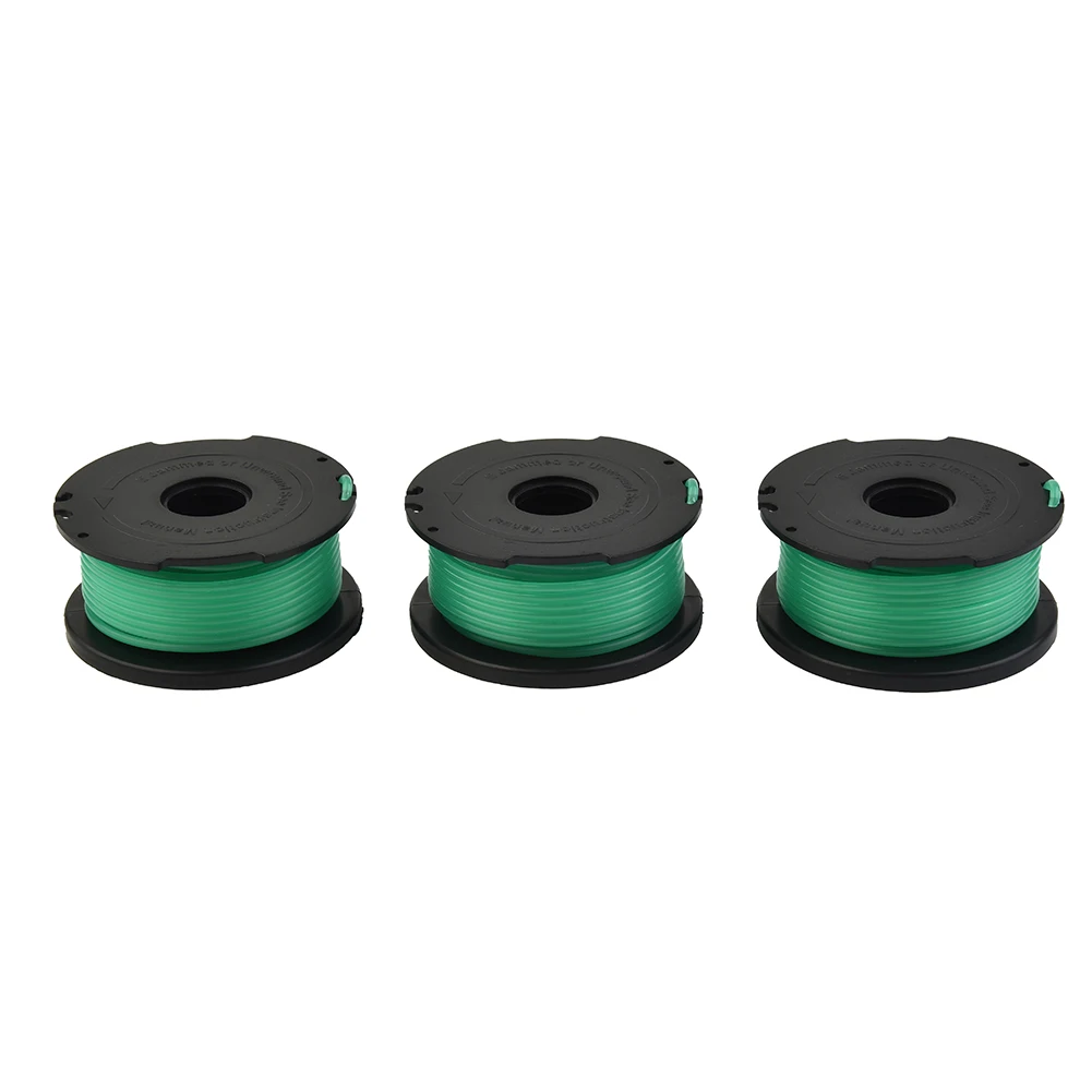 3PCS Trimmer Spool Line Replacement Plastic Spool Line A6482 For Black Decker GL7033 GL8033 GL9035 Garden Lawn Mower Parts