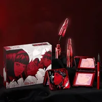 Coffret cadeau de maquillage Little Ondine, rouge à lèvres, blush, mascara, eye-liner, kit de beauté complet pour le visage, cadeau d'anniversaire parfait pour les femmes 1