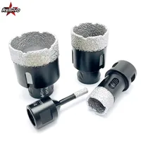 Mèche de perçage en diamant brasé à sec M14, pour le perçage de carreaux de porcelaine, de marbre, de pierre, scie à trous pour meuleuse d'angle 5