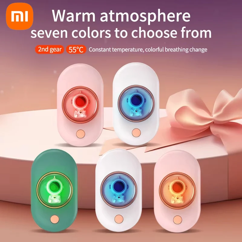 Portable Hand Warmer Electric Heater Xiaomi Electric Hand Warmer Usb Rechargeable Fast Heating Heater Pocket Warmers Electric Hand Stove For Winter Power Bank