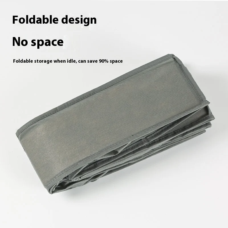 New fabric shoe box transparent shoe storage box household dormitory can be folded and divided into shoe storage boxes 2