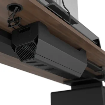 Organizzatore Cavi Computer Sotto Scrivania, Contenitore Portacavi Ufficio, Supporto Cavi Magnetico Sotto Scrivania con Coperchio a Ventosa