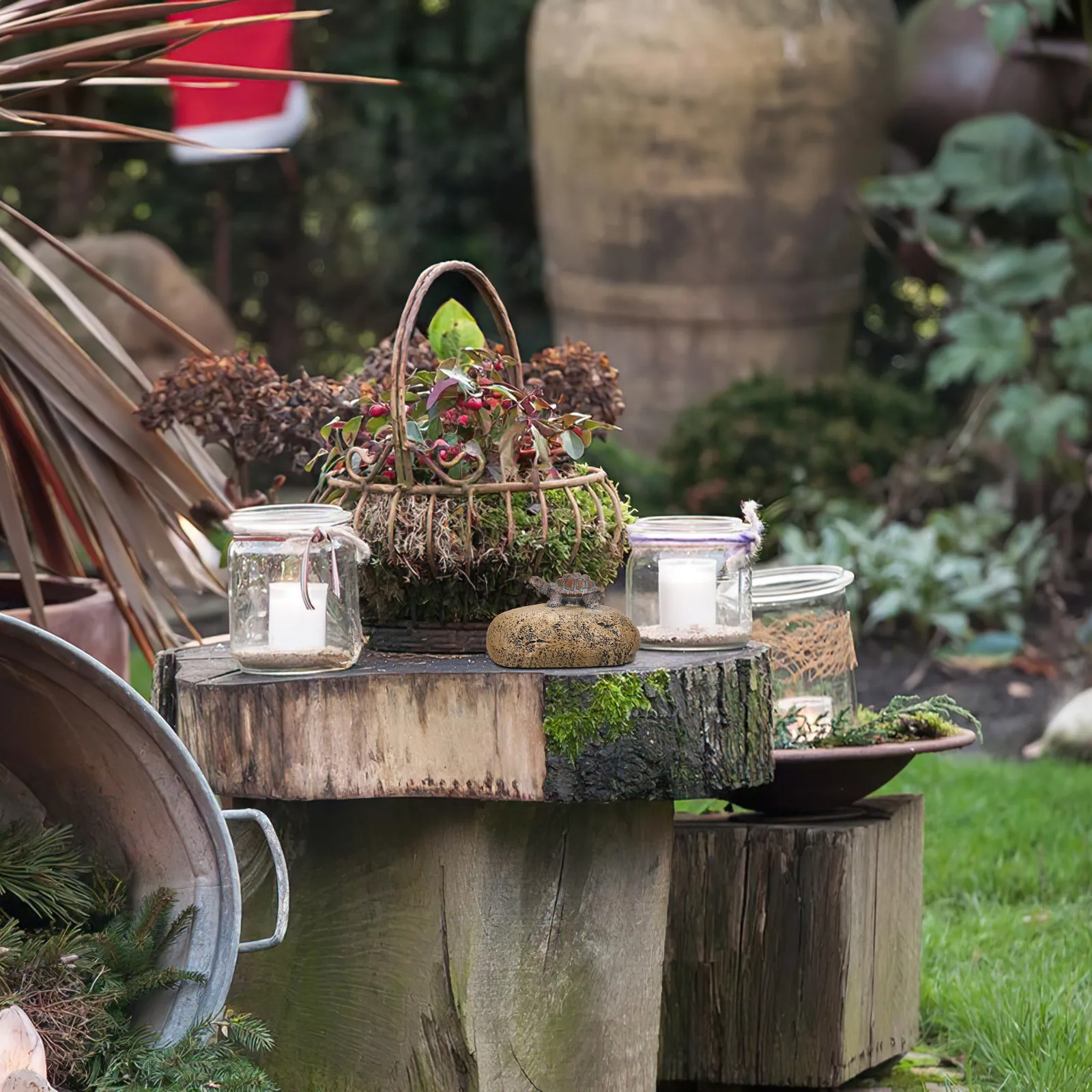 레진 키 보관함, 사실적인 거북이 모양 돌, 야외 정원 열쇠 숨김용, 은밀한 보관함, 정원 장식품, 거북이 모양 가짜 돌, 보안용