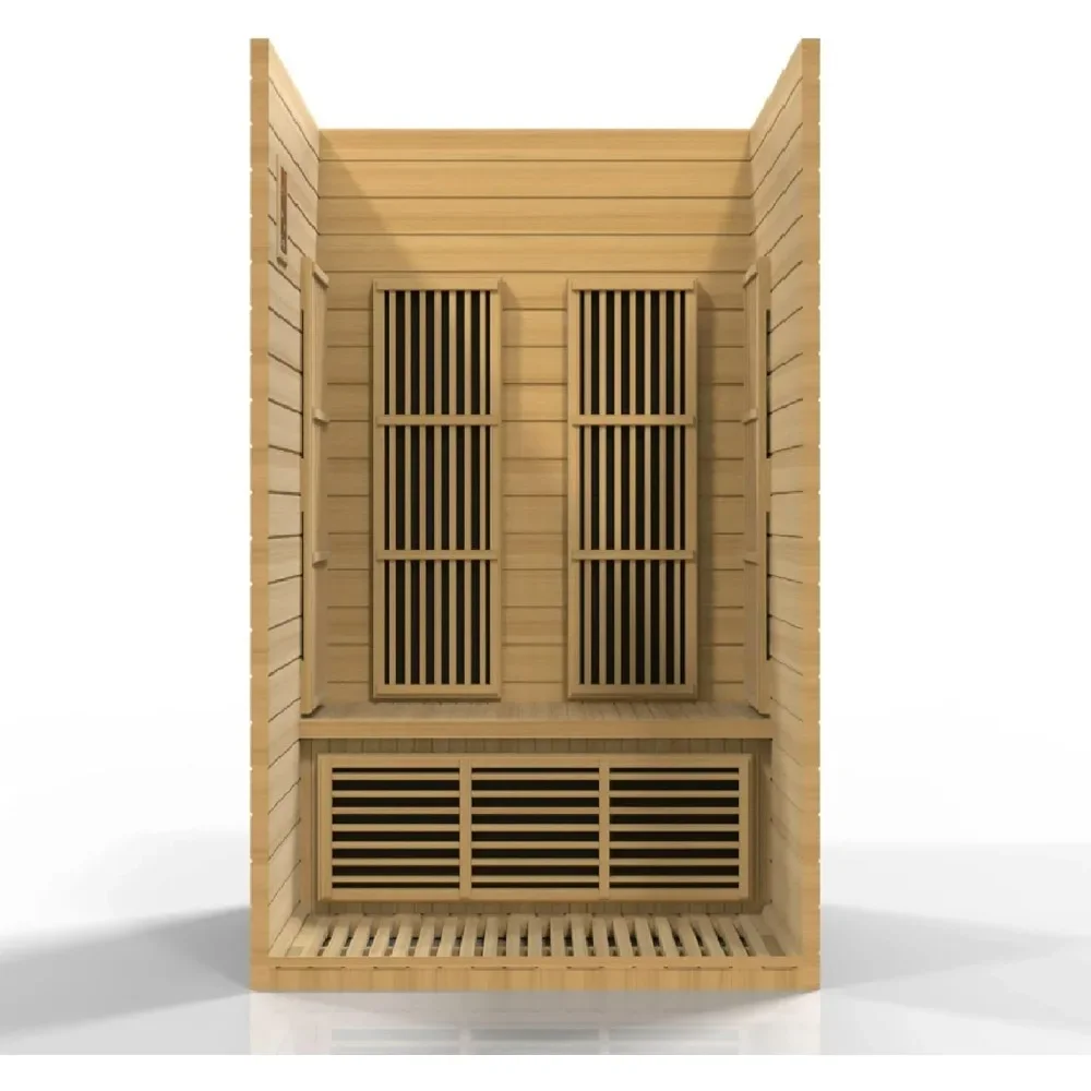 Sauna, Carbon Far Infrared Sauna for 2 Persons, Hemlock Wood (Curbside Delivery), Easy To Assembly, Indoor Saunas Room 2