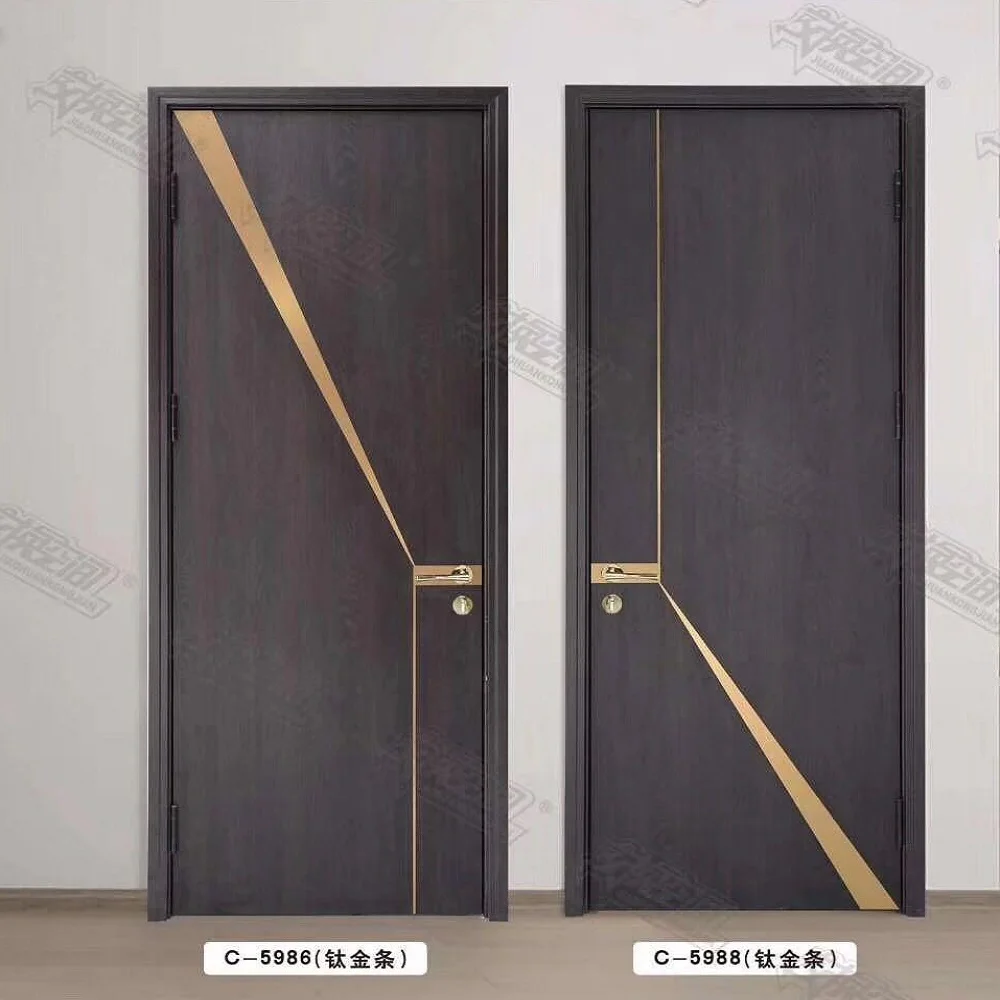 Domestic manufacturers direct sales of lacquer-free solid wood composite interior door 5