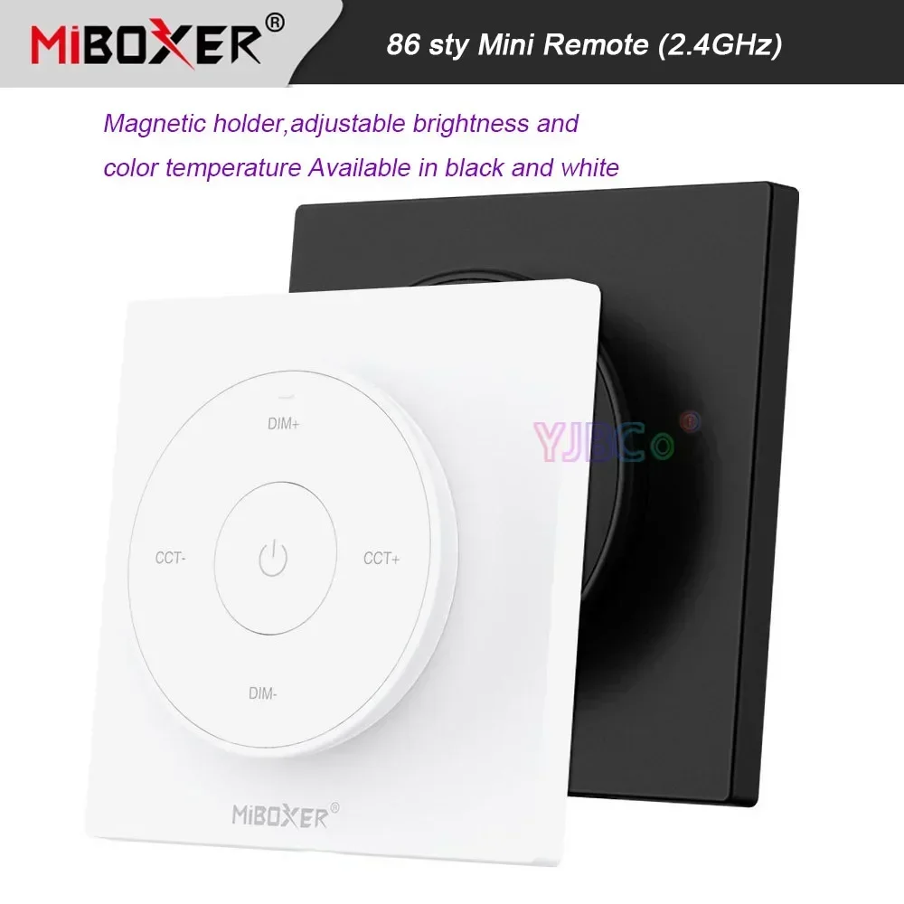 MiBoxer 86 sty Color Temperature 2.4G Mini Remote Control single color adjust LED light Bulb Dimmer switch dimming Controller