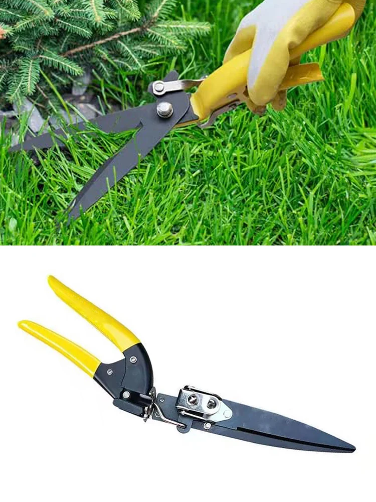 Gardening Scissors Rotatable Lawn Trimming Gardening Grass Trimming Scissors Tools Household Potted Weed Pruning
