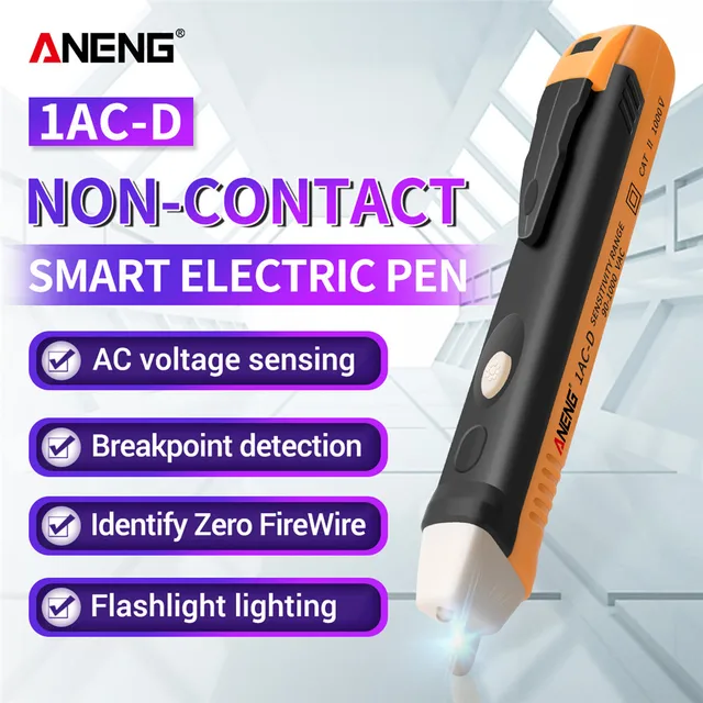 ANENG 1AC D rilevtori di penn per Tester di induzione elettric senz conttto indictore di pres elettric sensore di tensione AC110V 220V luce  LED| |  