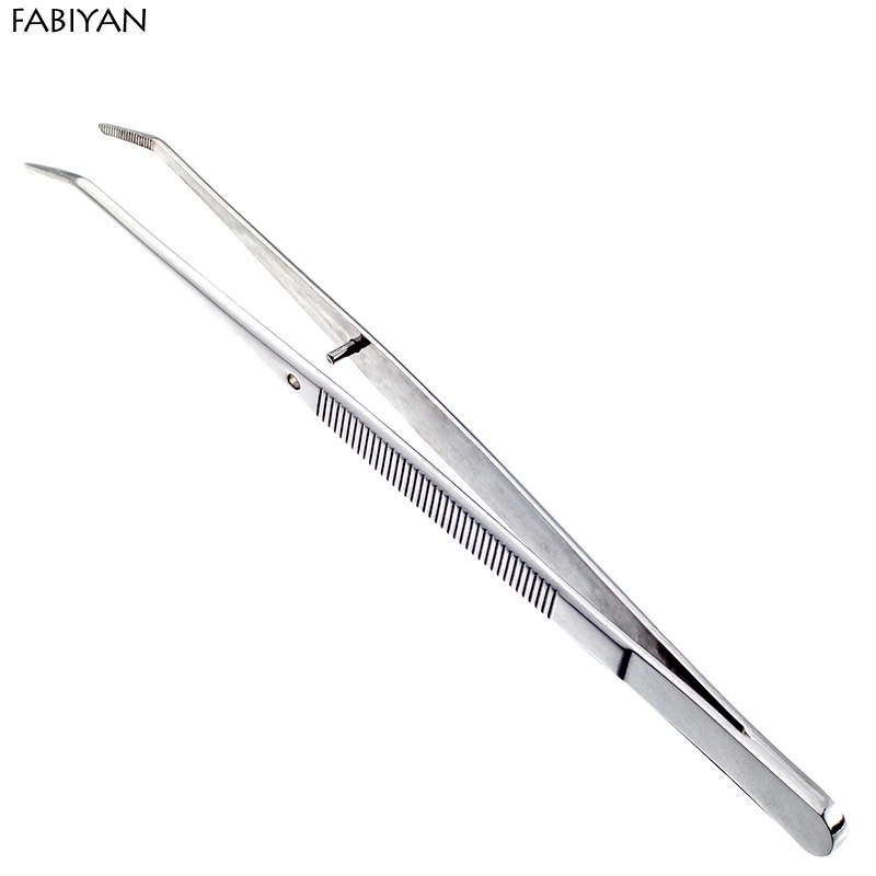 

FABIYAN Stainless Steel Nail Art Nippers Tweezers Rhinestones Crystal Sequins Glitter Picking Up Cotton Cleaner Tools Manicure