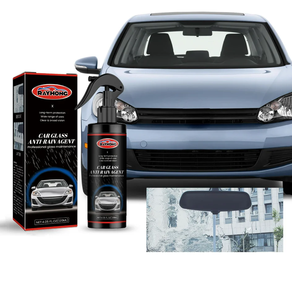 Espray a prueba de lluvia para vidrio de coche, agente antivaho para