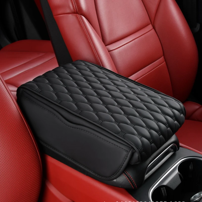 Cuscino Per Bracciolo Auto In Pelle | Con Tasche Portaoggetti | Universale Per Auto, SUV E Camion - Foto 9