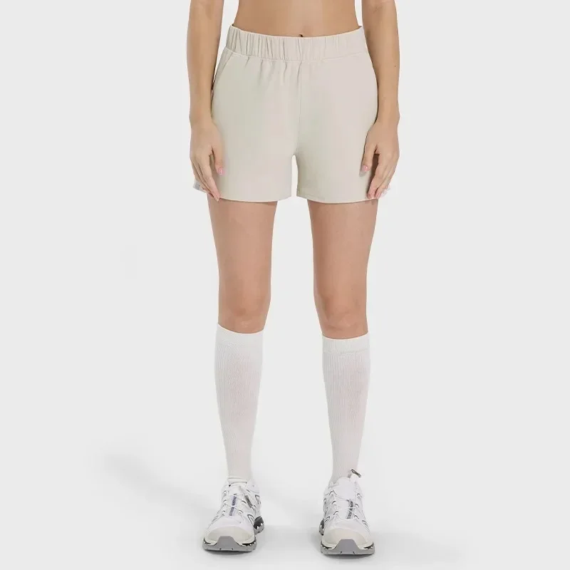 Lemon Mint Sense Water-cooled Quick-drying Breathable Outdoor Sports Running All-match Casual Three-point Shorts for Women