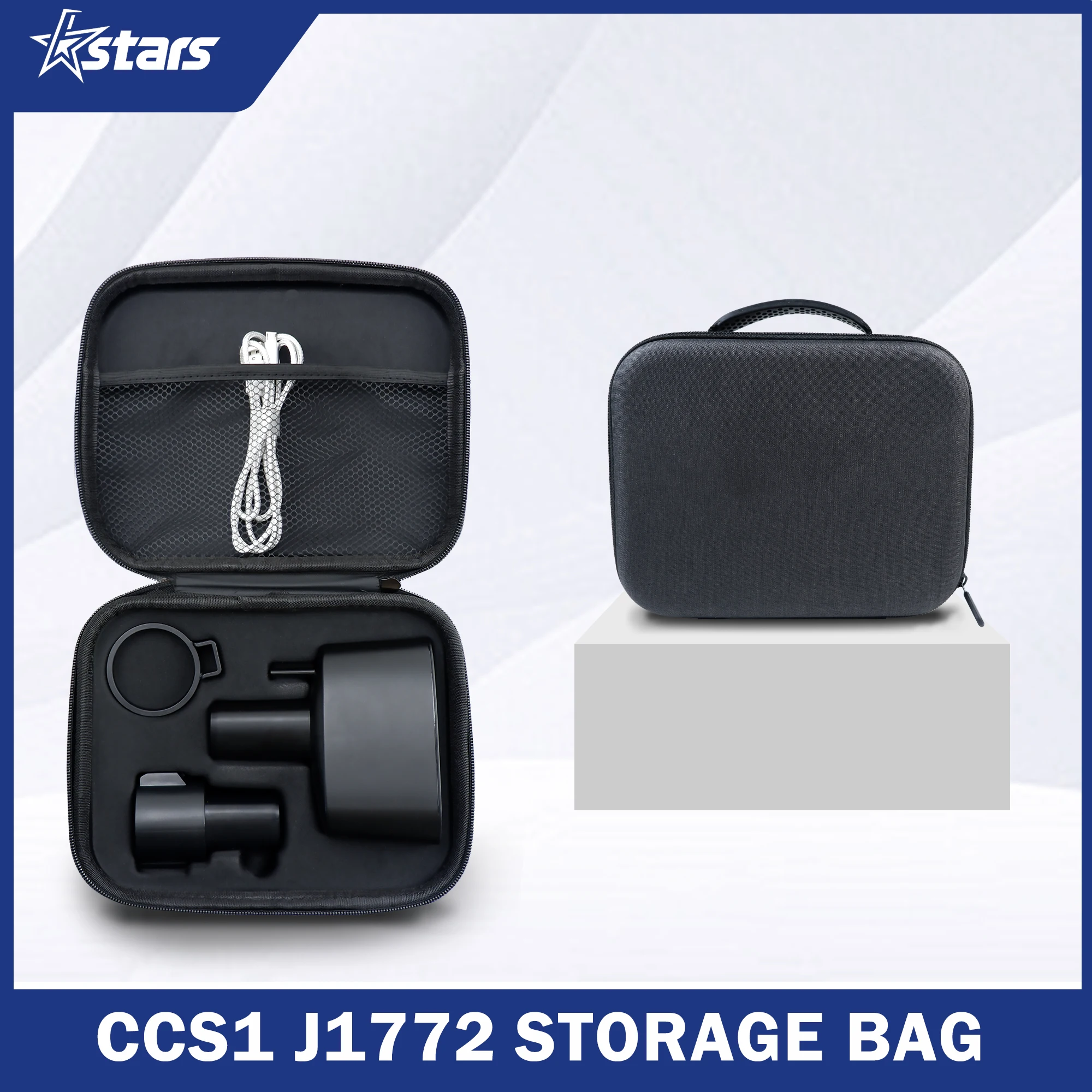 Per Tesla CCS1 J1772 Adattatore per caricabatterie Custodia da viaggio comoda per accessori di ricarica per auto elettriche Impermeabile