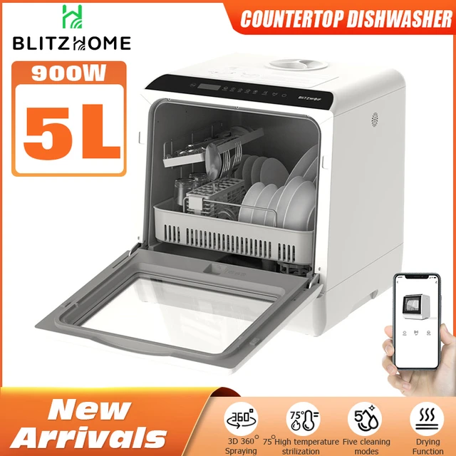 Blitzhome Smart Portable Countertop Dishwasher with APP Control Intelligent  Small Table Dish Washer Washing Machine For Kitchen - AliExpress