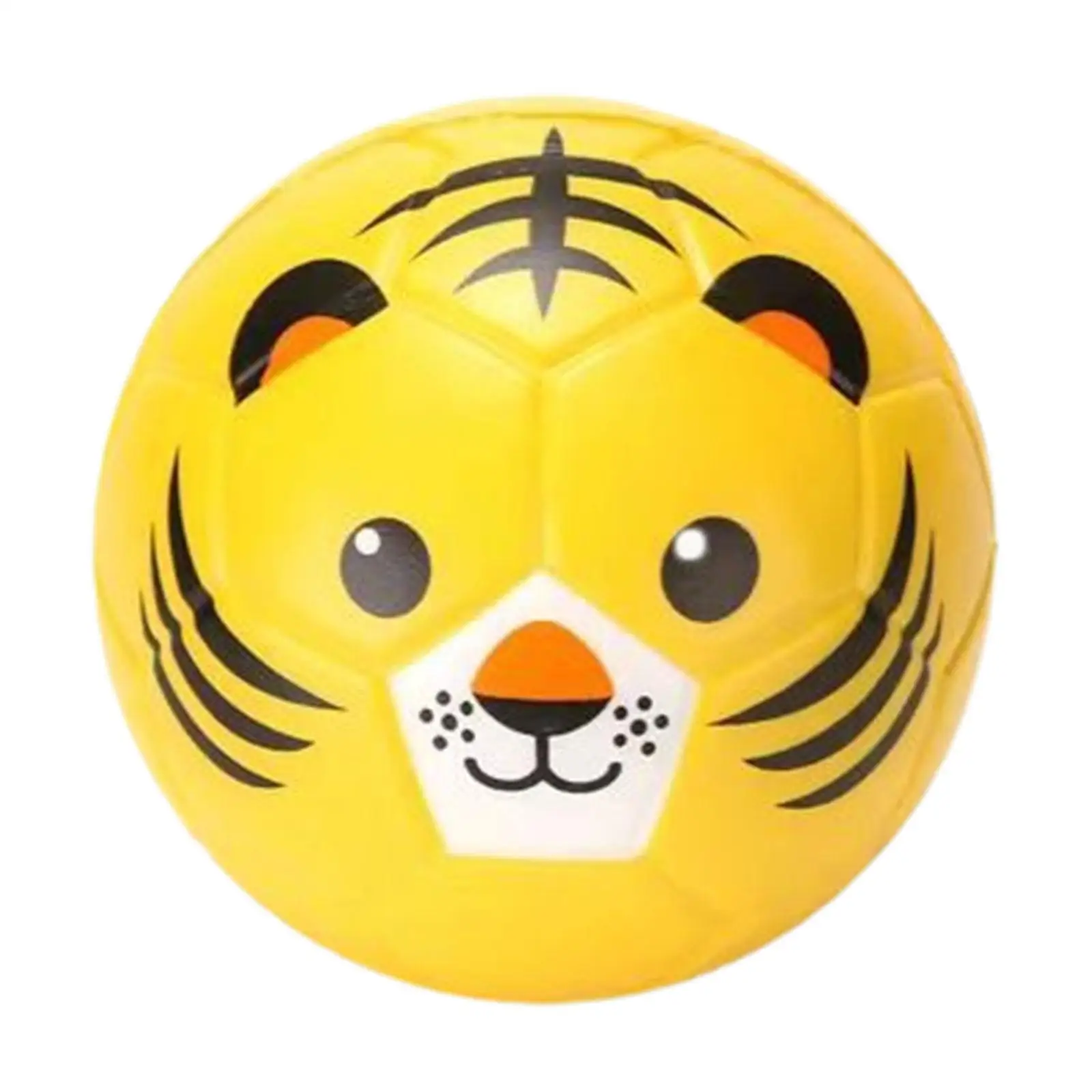 Kids Soccer Ball Mini Soccer Educational Toy Learning Portable Cartoon Animal Soft Ball for Practice Indoor Training Outdoor