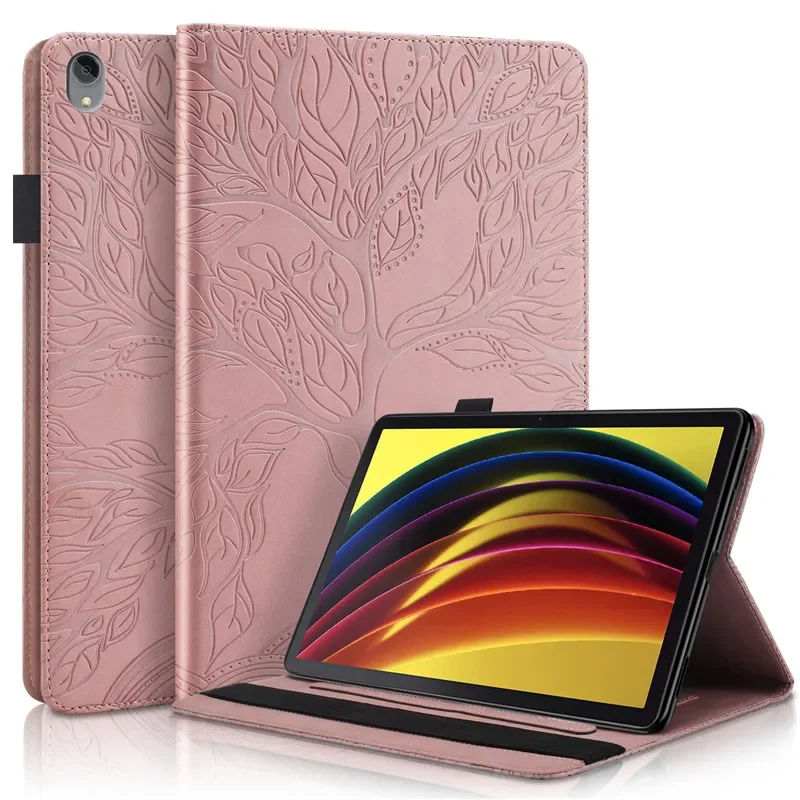 Funda Flexible Antigolpes Para Lenovo Tab E8 (TB-8304F/F1) – Color Rosa, Con Tapa De Triple Pliegue