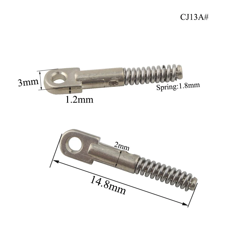 20pcs 1.2mm 두께 안경 스프링 삽입 안경 플렉스 사원 수리 광학 프레임 깨진 교체 자동차 부품 CJ13
