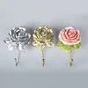 Resin Rose Flower/Heart /Dress Shaped Wall Mounted Hooks Vintage Hat Coat Robe Key Hooks Door Bathroom Towel Clothes Rack Hanger 5