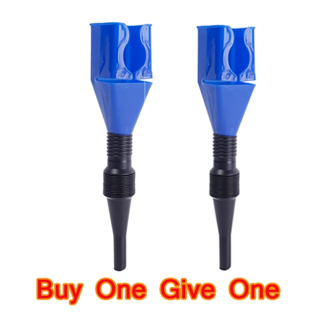 2PCS Car Refueling Funnel Antisplash Plastic Oil Funnel for Car Motorcycle Oil Gasoline Filling