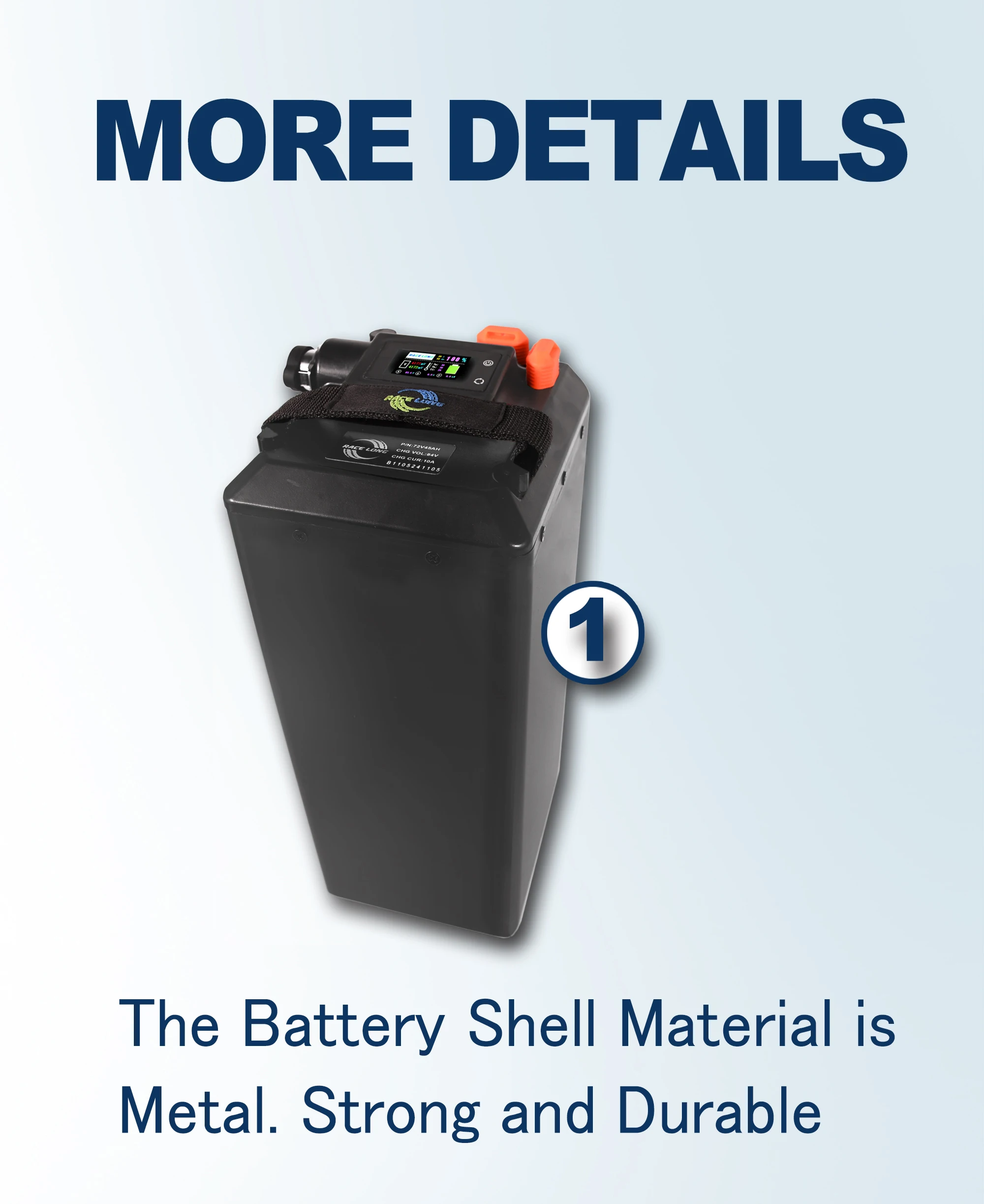 WUNIU upgraded large capacity 72V 45Ah rebuilt lithium battery pack for Sur-Ron Light Bee X