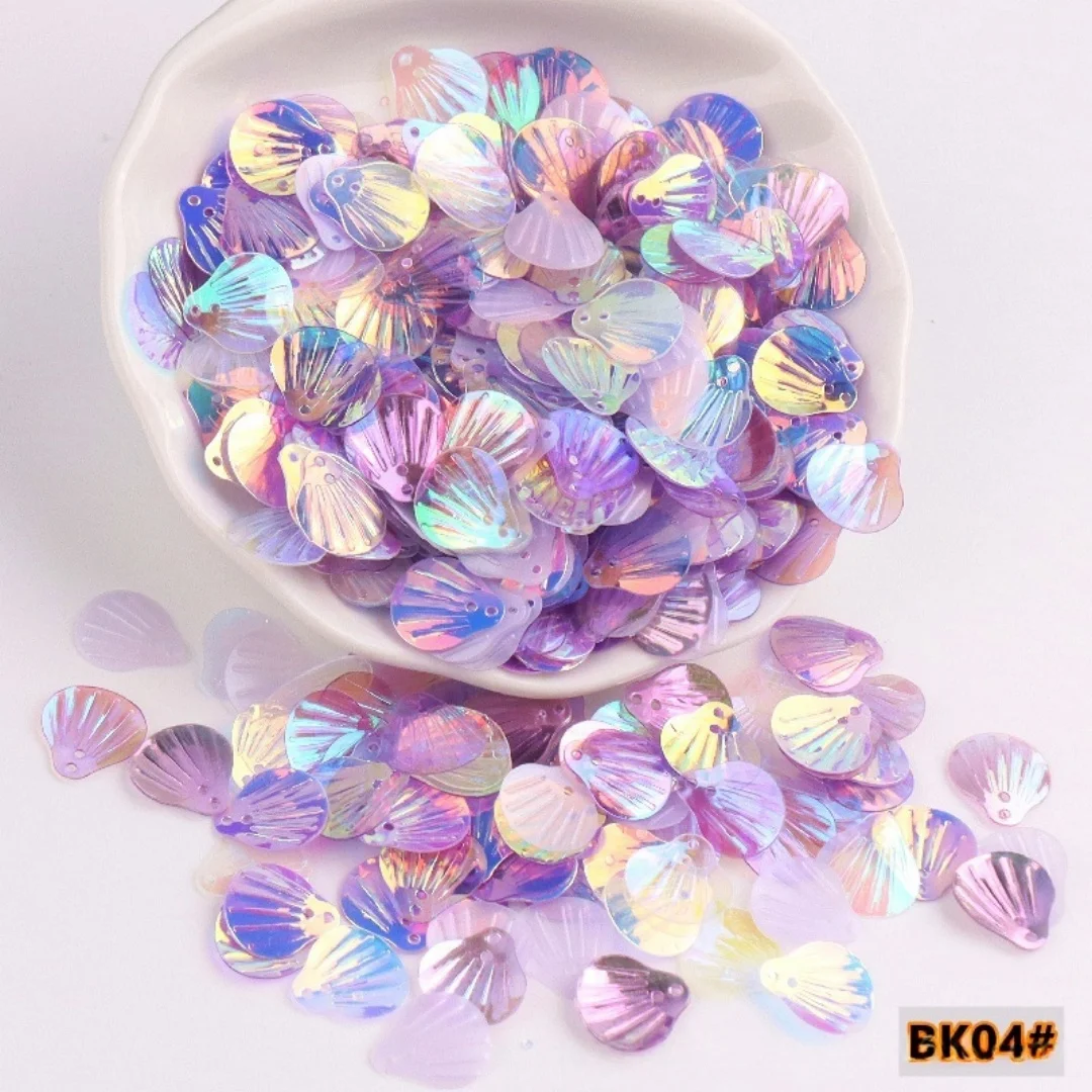 13mm 골든 라이트 투명 물고기 비늘 쉘 아이섀도우 글리터 DIY 수제 의류 가방 액세서리 비즈 스팽글 인어