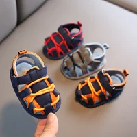 SAMITA 0-18M Kids Newborn Baby Boys Fashion Summer Soft Crib Shoes First Walker Anti Slip Sandals Shoe 1
