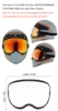 Retro Motorcycle Helmet Bubble Shield Visor Lens Fit For EX Zero Helmet Goggle Anti-slip Retro Motorbike Goggle Multi Color 3