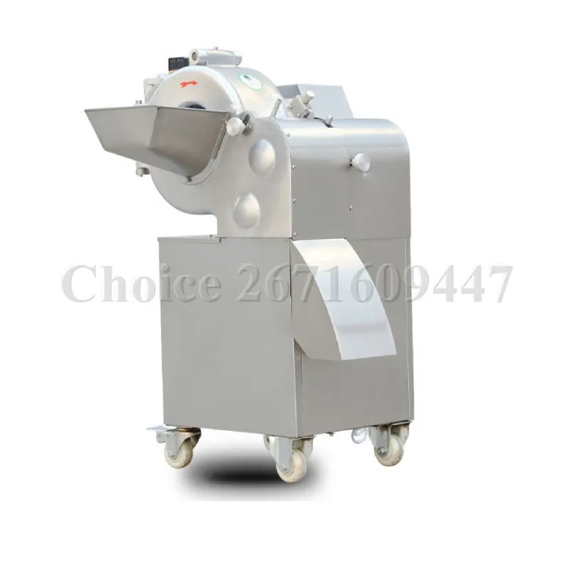 Commercial Large Capacity Root Fruit Cutter Slicing Chopper Ginger Potato Onion Meat Dicing Cube Vegetables Cutting Machine