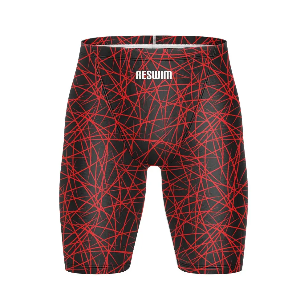Men's Pro Swim Jammer Swimsuit Swimming Trunks Beach Tights Shorts Athletic Training Swimwear Racing GYM Running Surfing Pants