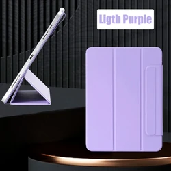 Premium Magnetic Protection Case for iPad Pro, Air, and Mini Tablets (Ligth Purple)