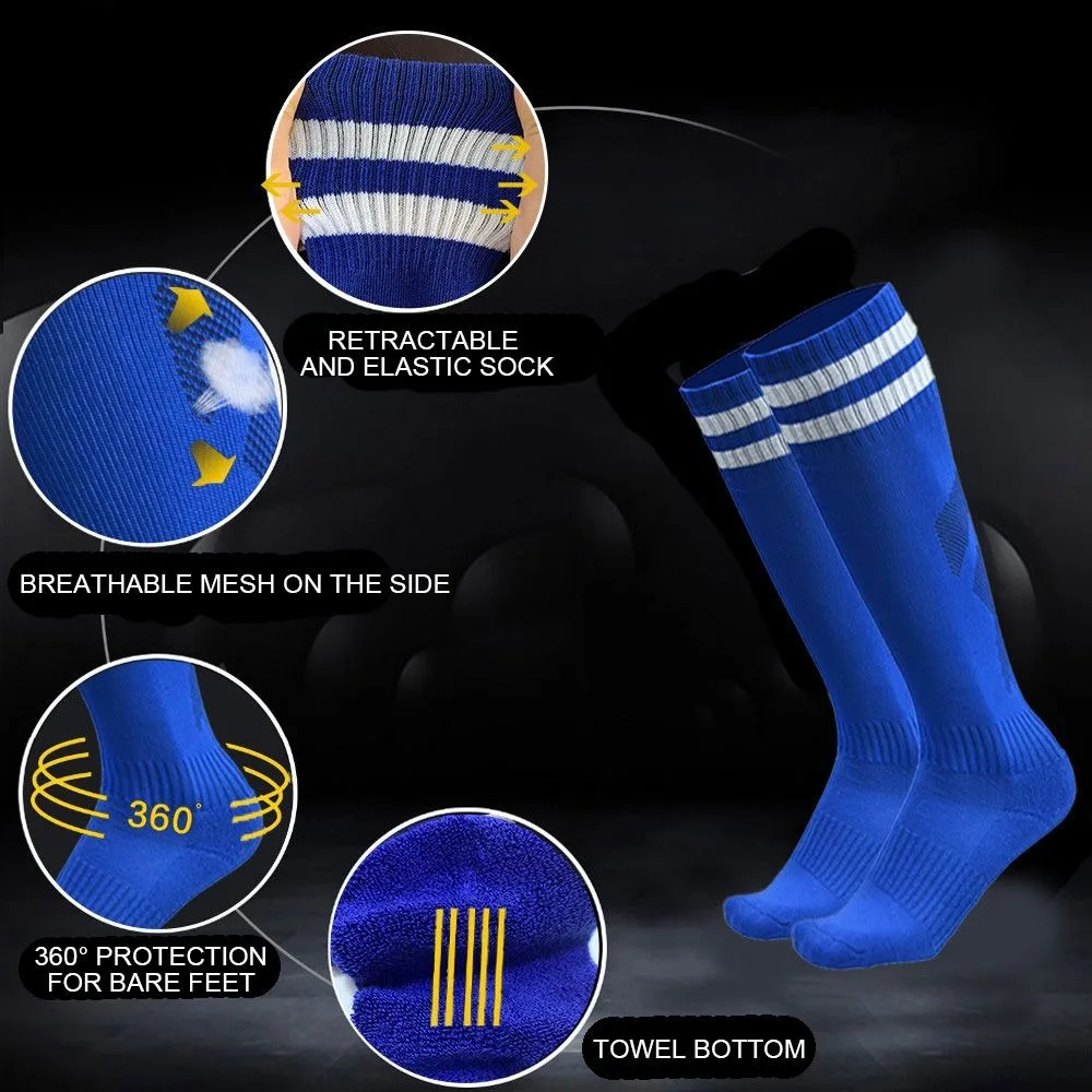Sports Football Socks Non-slip Grip Football Socks Children Outdoor Running Fitness Socks 4