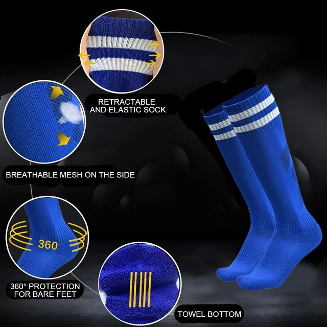 Sports Football Socks Non-slip Grip Football Socks Children Outdoor Running Fitness Socks 4