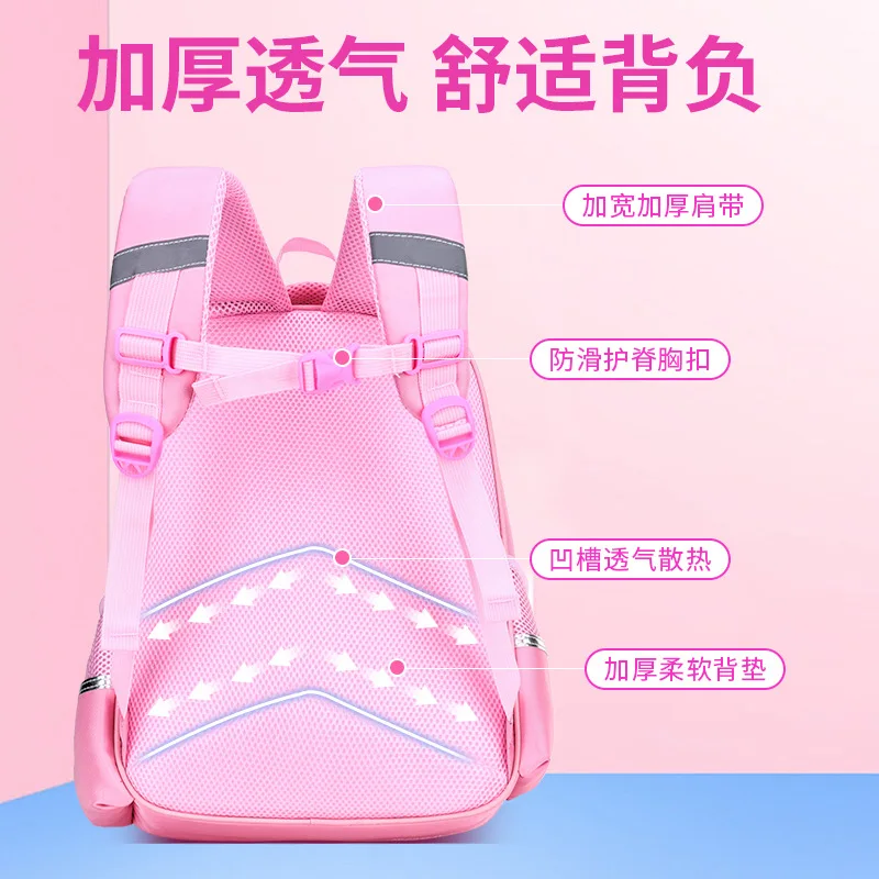 여아용 방수 학교 가방, 유치원 배낭, 고양이 만화 책 가방, 어린이 Mochila Escolar