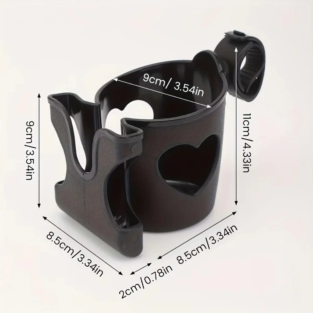 Universal Stroller Cup Holder Black Nylon Accessory