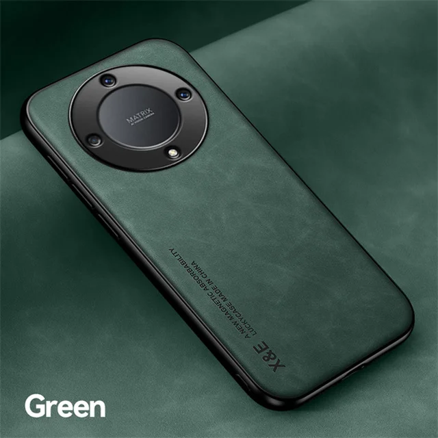 Magnetic Sheepskin Leather Phone Case Cover